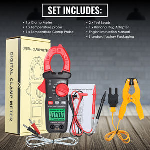 Pinza amperimétrica digital profesional de rango automático con NCV y temperatura para automoción, HVAC y reparación del hogar - Product Image 3