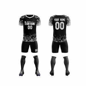 Maillots et shorts de football personnalisés pour joueurs de sports de plein air, design sur mesure, impression par sublimation. - Product Image 6