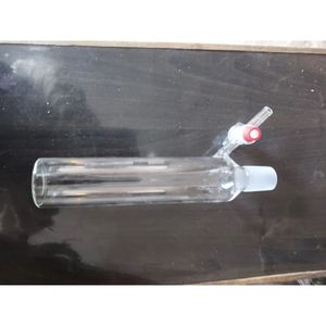 Tube Schlenk en verre borosilicaté, verrerie de laboratoire avec bouchon à vis et robinet en verre - Product Image 1