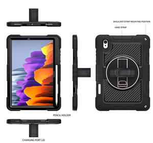 360 °   Étui robuste rotatif pour <span class=keywords><strong>tablette</strong></span> <span class=keywords><strong>Samsung</strong></span> Tab S11 X730/X736B, antichoc, avec sangle de main et bandoulière réglables - Product Image 5