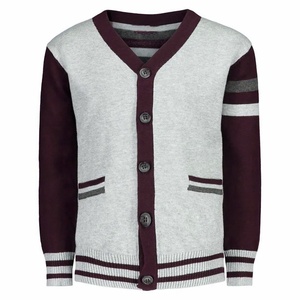 Nueva llegada universitaria, cárdigan de punto informal, suéter suelto con cuello en V, Top con bordado y decoración de botones para invierno - Product Image 6