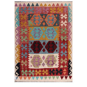 พรมกิลิม ไมมาณา อัฟกานิสถาน ขนาด 192 x 142 ซม. ชุดพรมปูพื้น - Product Image 1