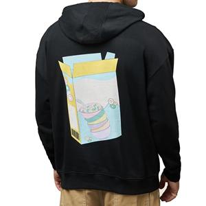 เสื้อฮู้ดดี้ผ้าฝ้ายออร์แกนิคสีเขียวหนานุ่มสำหรับฤดูหนาว ขายส่ง พร้อมลายปักแบบแอพพลิเคชั่น ออกแบบโลโก้ได้ตามต้องการ สไตล์สตรีทแวร์เรียบง่าย - Product Image 3