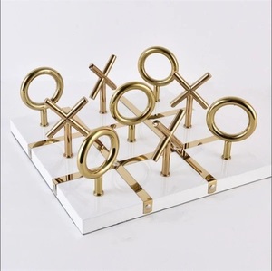 Tic tac toe en marbre blanc pur de haute qualité, cadeau parfait pour un anniversaire, jeu d'intérieur pour enfants. - Product Image 5