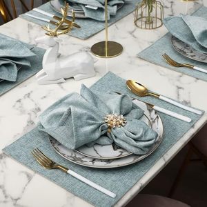 Anneaux de serviette en métal avec perles dorées et strass, décoration de table élégante pour les fêtes, les mariages, les réunions de famille, les dîners formels et décontractés. - Product Image 2