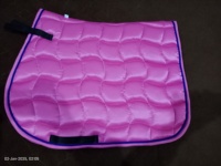 BRAND ZONE Tapis de selle d'équitation en satin/soie pour dressage/saut, accessoires pour équitation, fournisseur en gros, équipement pour chevaux