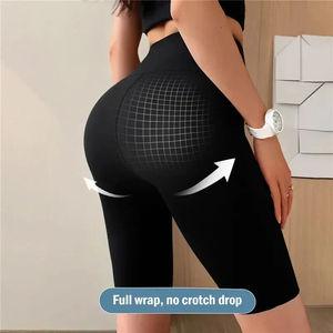 Ropa de fitness personalizada de cintura alta para mujer, pantalones cortos transpirables para yoga y gimnasio para pantalones cortos de entrenamiento - Product Image 3
