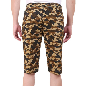 High Street Style hommes Vintage Cargo Shorts respirant coton meilleure qualité OEM ODM décontracté taille élastique léger solide rapide - Product Image 2