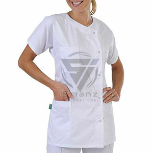 Uniformes Médicos Unisex Personalizados OEM, Uniformes de Hospital Hechos en Fábrica, Trajes Médicos de Lona de Algodón, Pijamas, Pantalones Deportivos, Tops con Cuello en V - Product Image 2