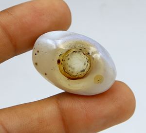 พลอยตาข่ายธรรมชาติทรงรี ขนาด 32x21x9 มม. แบบเจียระไนเรียบ สำหรับทำเครื่องประดับ - Product Image 2