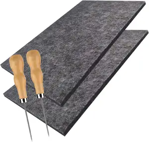 Wholesale Children Trickling Accessories 20x15cm 10MM Thick Underlay Dry Felting Pads for Needles with Wooden Handle