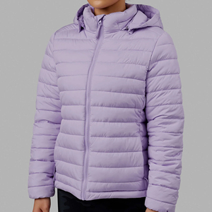 Warm Hooded Women's <b>Winter</b> Puffer Jacket Cotton Filled Printed Design Breathable Windproof <b>Quilted</b> OEM Service - Product Image 5