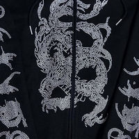 Sudadera con capucha y cremallera completa personalizada con pedrería para hombre, 100% algodón polar, transpirable, ropa de invierno a la moda, personalizable