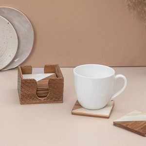 High Quality Eco-Friendly ArtisanVibe Customizable <b>Set</b> of 4 Classic <b>Wooden</b> Coasters Perfect Drink Mats for Beer <b>Tea</b> & Coffee - Product Image 3