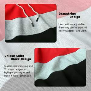 เสื้อฮู้ดผู้ชายสำหรับฤดูหนาว ผ้าฟลีซ แห้งเร็ว ระบายอากาศดี  รับผลิตตามแบบ สำหรับแบรนด์ค้าปลีก - Product Image 5