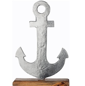 Ancre en aluminium durable, best-seller, sur base en bois de mangue, avec couleurs et dimensions personnalisées, au prix direct usine - Product Image 1