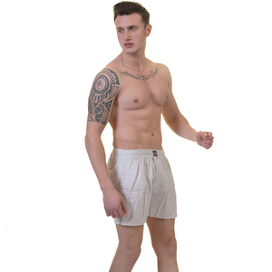 Boxers clásicos a cuadros para hombre, ropa interior de algodón, pantalones cortos con cintura elástica, bragas de flecha sueltas, Bóxer hecho en Turquía - Product Image 5