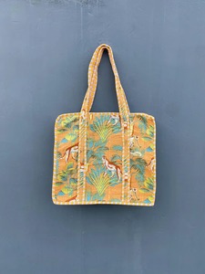 Cotton Quilted Animal Print Summer Boho Style Tote <b>Bag</b> <b>for</b> Women Travel <b>Beach</b> Shopping Gift Travel and Shoulder Tote <b>Bags</b> - Product Image 5
