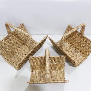 Panier de rangement en jacinthe d'eau Artex Dong Thap, organisateur décoratif pour la maison et le bureau - Product Image 6