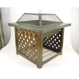Iron <b>Fire</b> <b>Pit</b> With Spark Screen Poker & Stand For Home Backyard Garden Indoor Outdoor Decorative Wood Burning Iron <b>Fire</b> <b>Pit</b> - Product Image 6