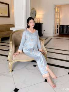 High-class French silk clothing set B586 Cheap Breathable Sweat-absorbent Soft - Product Image 6