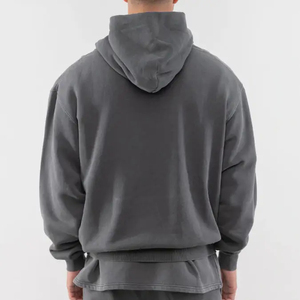 Sudadera con Capucha para Hombre, Nueva, de Felpa de Poliéster/Algodón Grueso, Transpirable, Informal, de Invierno, Corte Regular, Estampado Digital Sólido - Product Image 4