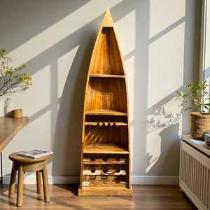 Estantería para Libros Estilo Bote Antiguo, Estantería Plegable de Hierro Rústico para el Hogar, Oficina, Sala de Estar, Dormitorio, Comedor, Muebles de Hotel - Product Image 2