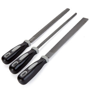 Kit de 3 limes à bois professionnelles de type Bastard, essentiel pour la réparation de meubles, ensemble de râpes à bois - Product Image 1