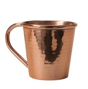 <b>Set</b> <b>of</b> Hammered Copper <b>Mugs</b> With Matching Cocktail Stirring Spoon for Stylish Drink Serving - Product Image 5