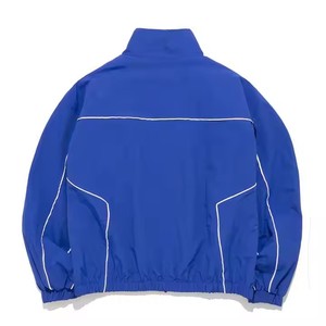 Chándal cortavientos con cremallera Vintage, conjunto de 2 piezas, chándal ligero de gran tamaño de nailon liso para hombre con cinta para correr - Product Image 2