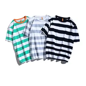 OEM ODM personnalisé 100% coton T-Shirt unisexe quantité minimale de commande T-Shirt col rond homme blanc avec Logo imprimé personnalisé - Product Image 1