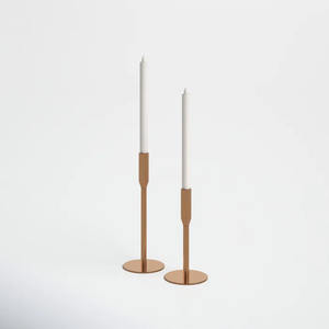 Design à la mode métal cône bougeoir couleur or houe et mariage table bougie lumière dîner décor bougie cône - Product Image 4