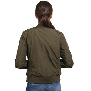 Chaquetas Bomber para mujer Logotipo personalizado Etiqueta privada Chaquetas Bomber clásicas con cremallera para mujer Suministro directo de fábrica Chaquetas OEM - Product Image 3