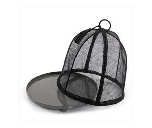 Plateau de service rond en métal et chocolat en jute de qualité supérieure idéal pour la maison hôtel restaurant élégant plateau de qualité - Product Image 2