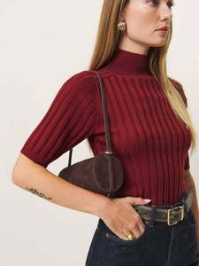Sac à bandoulière en cuir véritable, deux sangles, 45-55 cm, fermeture à boucle, marron foncé, minimaliste, vintage, pour femme, toutes saisons, usage quotidien - Product Image 1