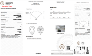 1.61 ct Poire Cut Lab-Grown Diamond IGI Certified E Color VS1 Clarity Lab-Stone - Product Image 5