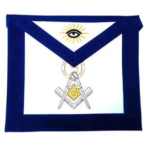 Delantal de lona de color personalizado de tela de encaje bordado masónico al por mayor delantales Lodge Regalia de Super Badges Company - Product Image 6