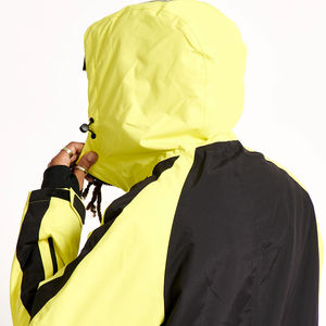 Men's/Women's <b>Waterproof</b> Breathable Yellow/Black Ski Snowboard Jumpsuit Hooded Insulated Jacket Windproof Feature Zipper Closure - Product Image 3