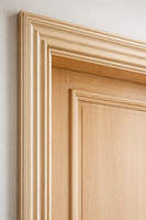Moulures en bois minimalistes pour la décoration de bâtiments, surface lisse, durables, écologiques, résistantes à la pourriture, anti-insectes, personnalisables