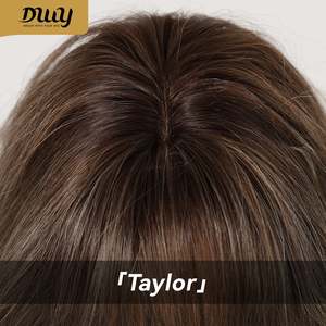 Taylor C-DWY 24-Inch <b>Long</b> Wave Glueless Synthetic <b>Wig</b> Bionic Silk Top Smoky Balayage Blonde New Technology! - Product Image 5