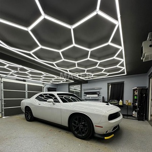 Lámpara de nido de abeja para detalles de automóviles, luces de garaje hexagonales, tienda de trabajo, las mejores luces LED para garaje - Product Image 5