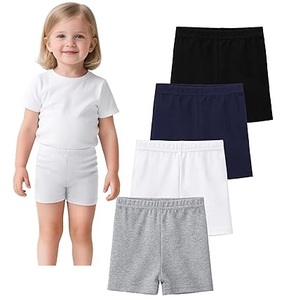 Pantalones Cortos Deportivos Blancos Lisos al por Mayor para Niñas, Niños y Adolescentes, los Más Vendidos del Verano, con Cintura Elástica - Product Image 2