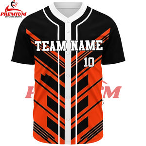 Premium unisexe bouton complet maillot de Baseball personnalisé respirant séchage rapide équipe uniforme jeu entraînement porter élégant Softball chemise - Product Image 5