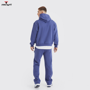 ชุดวอร์มผู้ชายผ้าฝ้าย 100% แบบสวมหัว สีพื้น ทรงเข้ารูป แห้งเร็ว สไตล์ลำลอง สีตามสั่ง - ราคาขายส่ง - Product Image 2