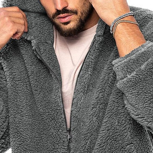 Veste en polaire sherpa pour homme, style streetwear, en coton, fabriquée au Pakistan, faible MOQ, réversible, coupe-vent - Product Image 6