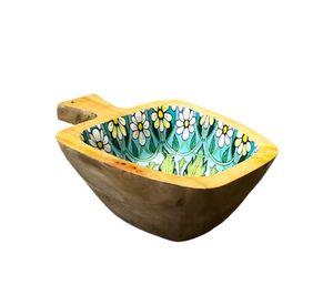 Daisy Scoop Plateau En Bois En Forme De Pomme Fruits Assiette Plateau Plateau De Service Snack Stockage Élégant Cuisine Vaisselle - Product Image 2