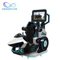 Máquina de Realidad Virtual 9D InfinityVR, Simulador de Movimiento 3 en 1 con Rotación de 360 Grados para Carreras, Tiro y Vuelo
