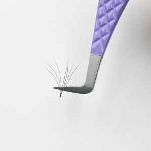 Pince à épiler professionnelle manuelle colorée en acier inoxydable pince à épiler pointue incurvée pour Test Extension de cils - Product Image 5