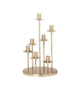 Bougeoir en métal de style antique idéal pour la décoration de centre de table disponible au prix de gros - Product Image 1