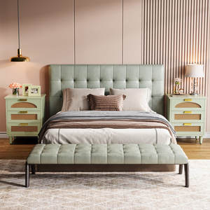 โต๊ะหวาย MDF 3ลิ้นชักพร้อมสำเนียงไม้ไผ่สไตล์ยุโรปเรียบง่ายทันสมัยสำหรับเก็บของในห้องนอนโรงพยาบาล - Product Image 3